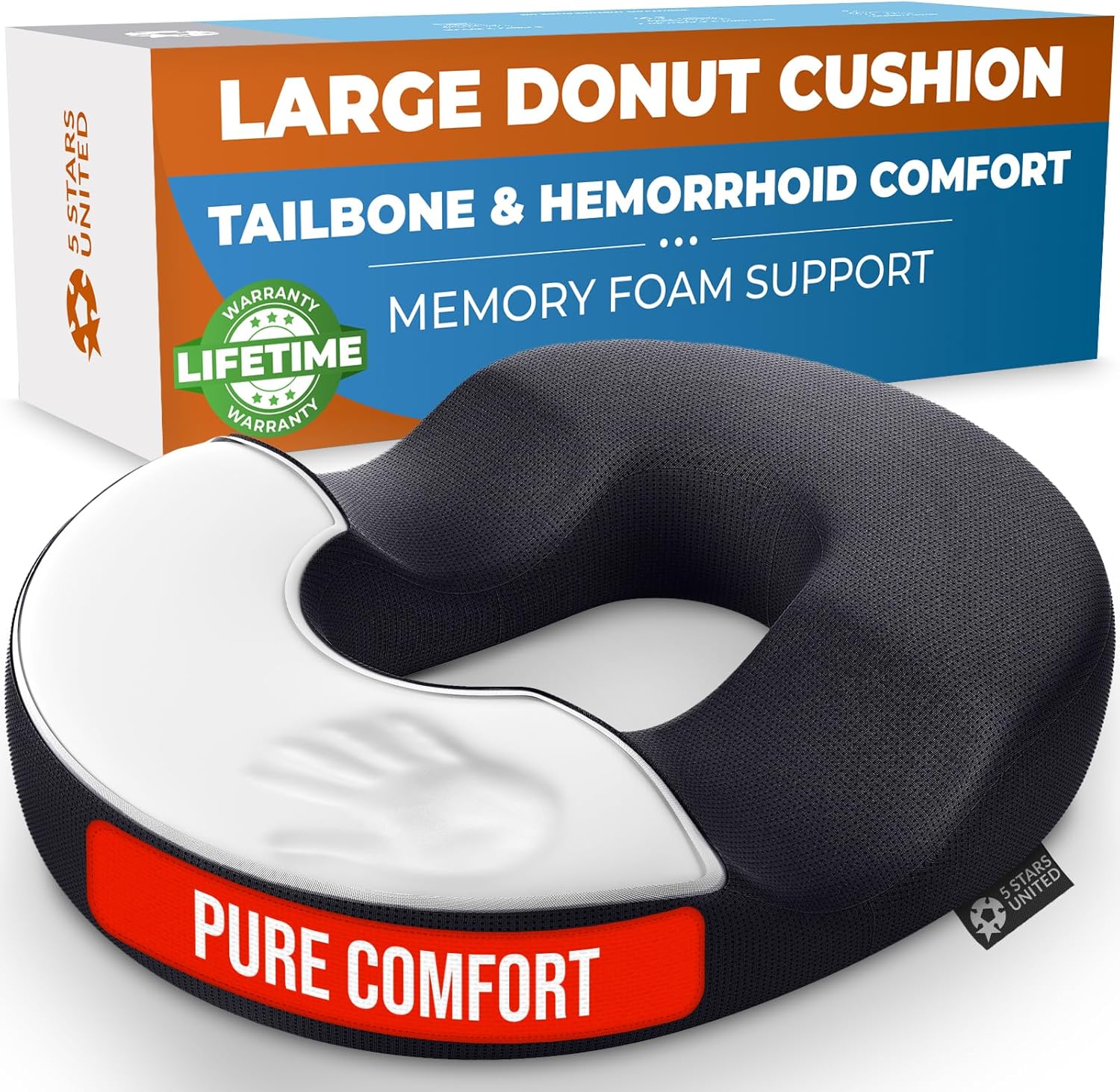 5 STARS UNITED Donut Pillow