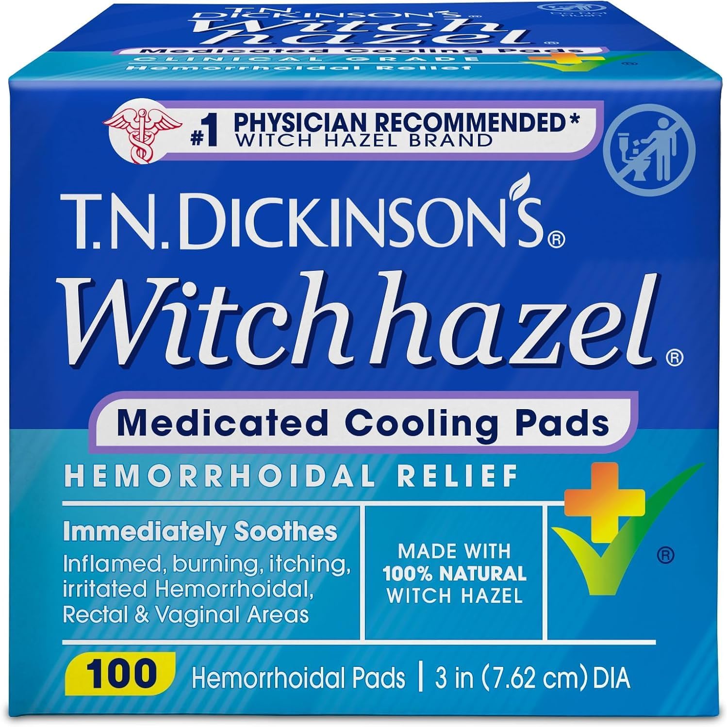 T.N. Dickinson's Witch Hazel Hemorrhoidal Pads