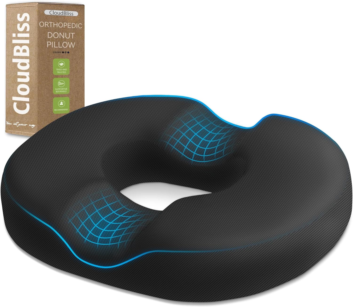 CloudBliss Donut Pillow Seat Cushion