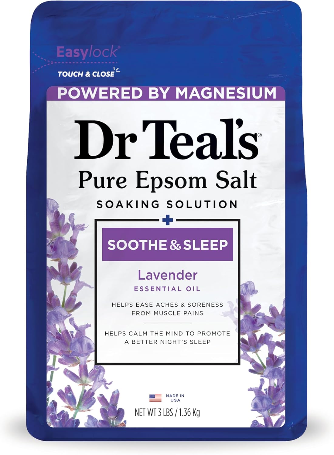 Dr Teal's Epsom Salt Soaking Solution with Lavender