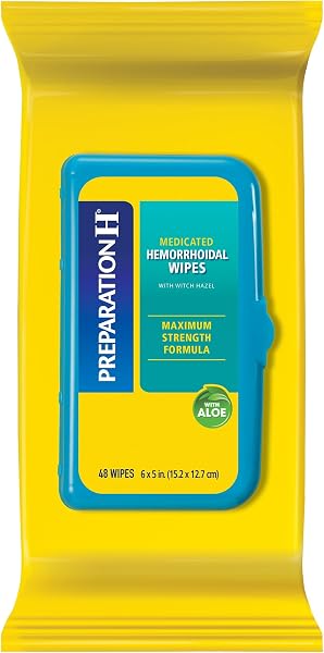 Preparation H Flushable Wipes with Witch Hazel