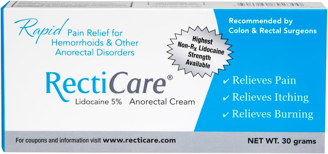 RectiCare Anorectal Lidocaine 5% Cream